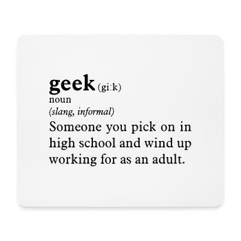 Geek definition - Mousepad (Querformat) - Weiß - Vorne