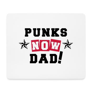 Punks Now Dad! - Mousepad (Querformat) - Weiß - Vorne