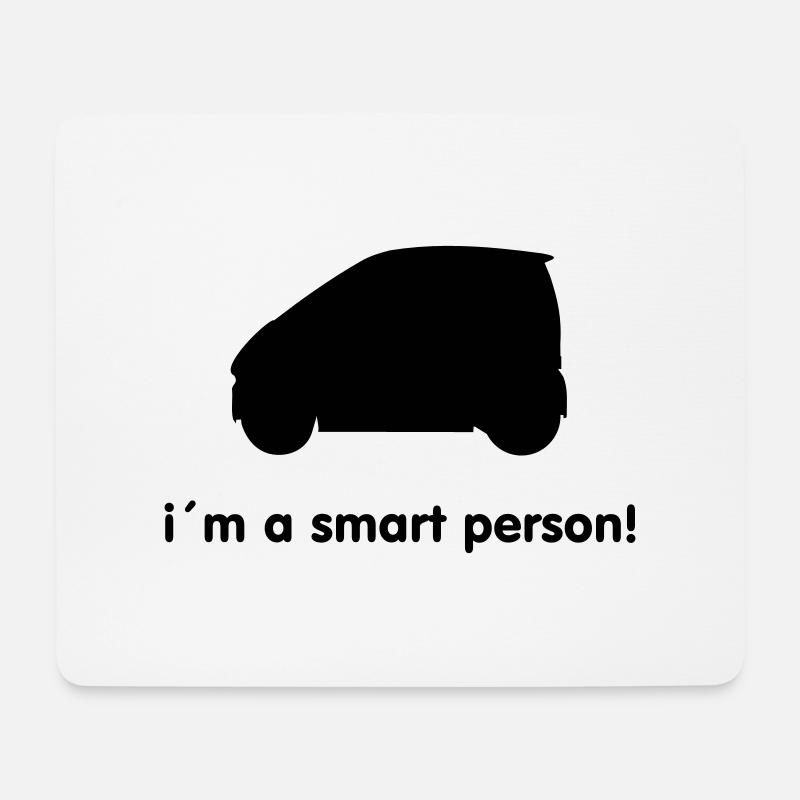 smart - Mousepad (Querformat) - Weiß