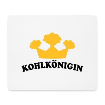 t-shirt bedrucken mit grünkohl motiv "kohlkönigin" - Mousepad (Querformat) - Weiß - Vorne