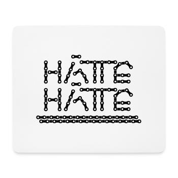 hätte hätte Fahrradkette MTB Biken lustiger Spruch - Mousepad (Querformat) - Weiß - Vorne