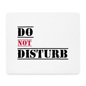Bitte nicht stören - Mousepad (Querformat) - Weiß - Vorne