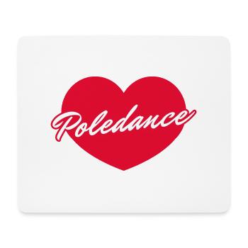 Ich liebe Poledance - Mousepad (Querformat) - Weiß - Vorne
