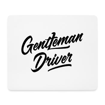 Gentleman Driver - Tapis de souris (format paysage) - blanc - Devant