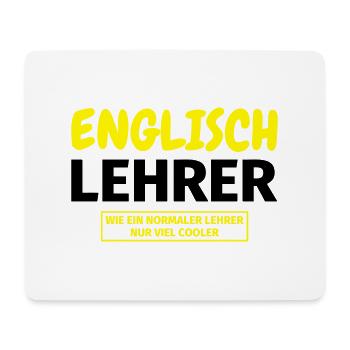 Englischlehrer Geschenk - Mousepad (Querformat) - Weiß - Vorne