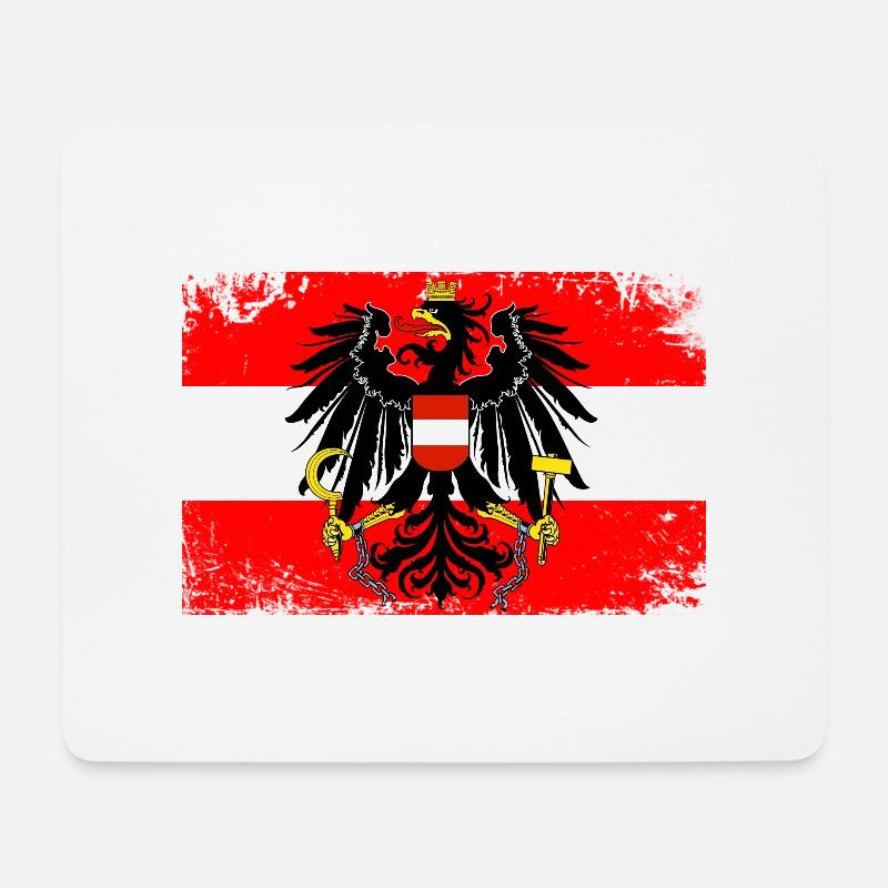 Austria - Mousepad (Querformat) - Weiß