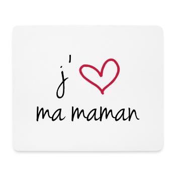 i love my mommy - Mousepad (Querformat) - Weiß - Vorne