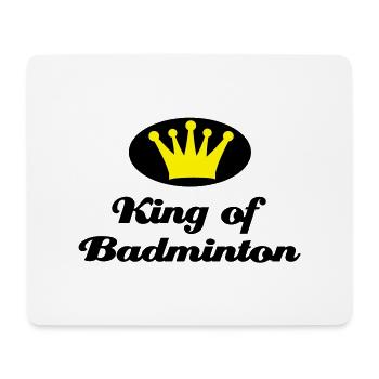 Badminton - Mousepad (Querformat) - Weiß - Vorne