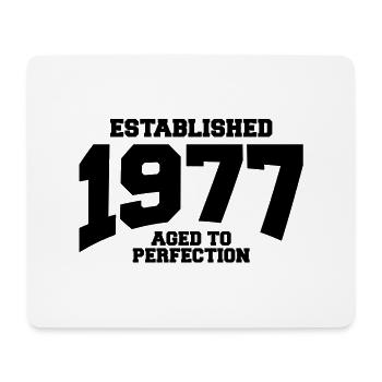 aged to perfection established 1977 (de) - Mousepad (Querformat) - Weiß - Vorne
