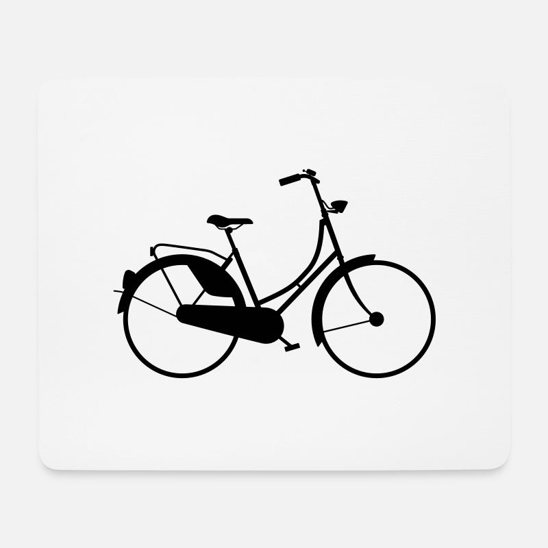 Fahrrad - Mousepad (Querformat) - Weiß