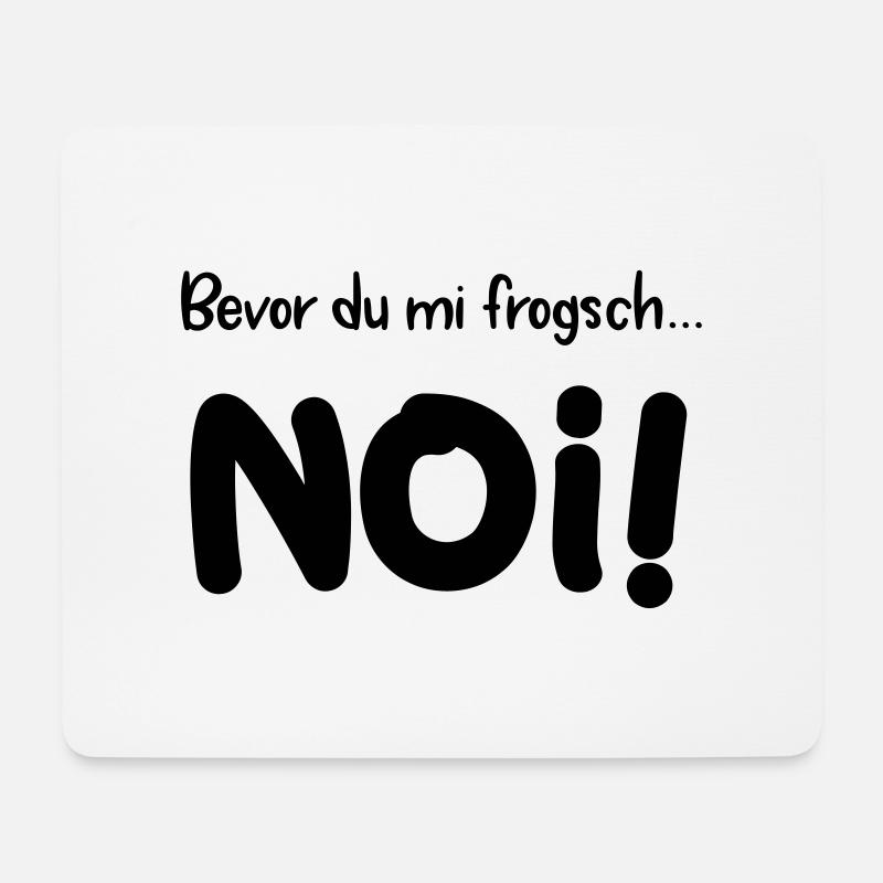 Noi! Witziges Geschenk für Schwaben - Mousepad (Querformat) - Weiß