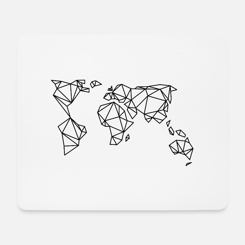 map of the world - Mouse Pad (horizontal) - white