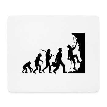 évolution évolution née raide paroi monte - Tapis de souris (format paysage) - blanc - Devant
