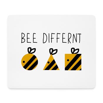 Bee different Bienen Imker Lustig Witzig Biene - Mousepad (Querformat) - Weiß - Vorne