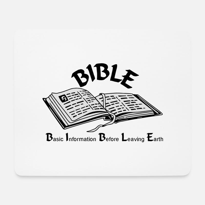 Bibel - Mousepad (Querformat) - Weiß