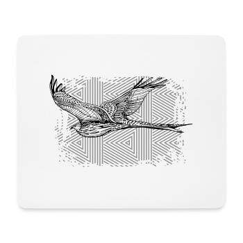 oiseau - Tapis de souris (format paysage) - blanc - Devant