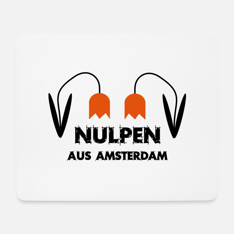 Nulpen aus Amsterdam - Mousepad (Querformat) - Weiß