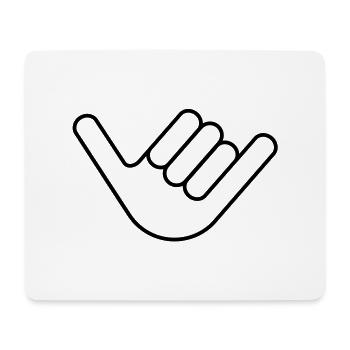 Shaka - Hang Loose - Surfergruß - Mousepad (Querformat) - Weiß - Vorne