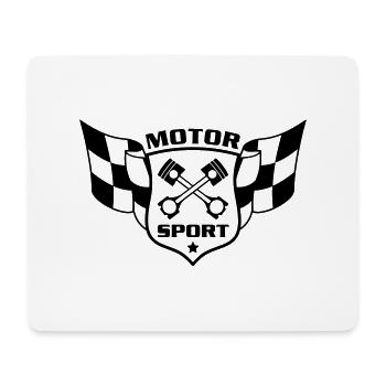 Motorsport 1c - Tapis de souris (format paysage) - blanc - Devant