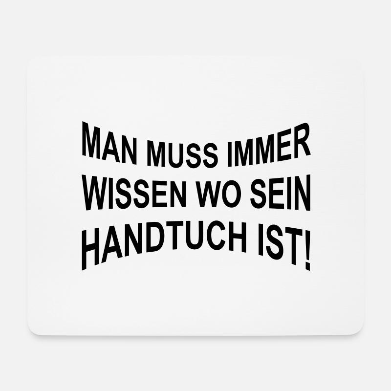 Towel - Mouse Pad (horizontal) - white