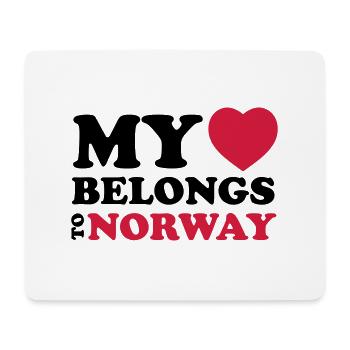 MHBT NORWAY - Tapis de souris (format paysage) - blanc - Devant