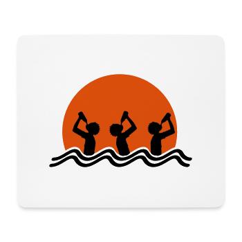 Beach Drinking Team - Mousepad (Querformat) - Weiß - Vorne