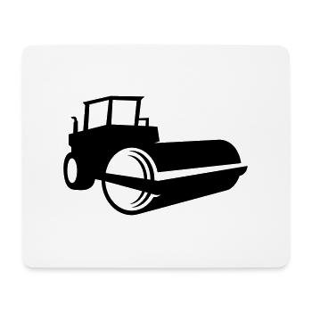 Steamroller Shadow - 1 color vector - Mouse Pad (horizontal) - white - Front