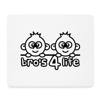 Bros 4 Life Comic Design - Mouse Pad (horizontal) - white - Front