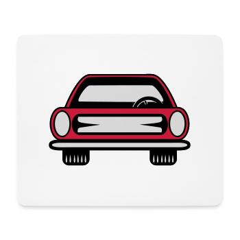 Car car grill car - Mouse Pad (horizontal) - white - Front