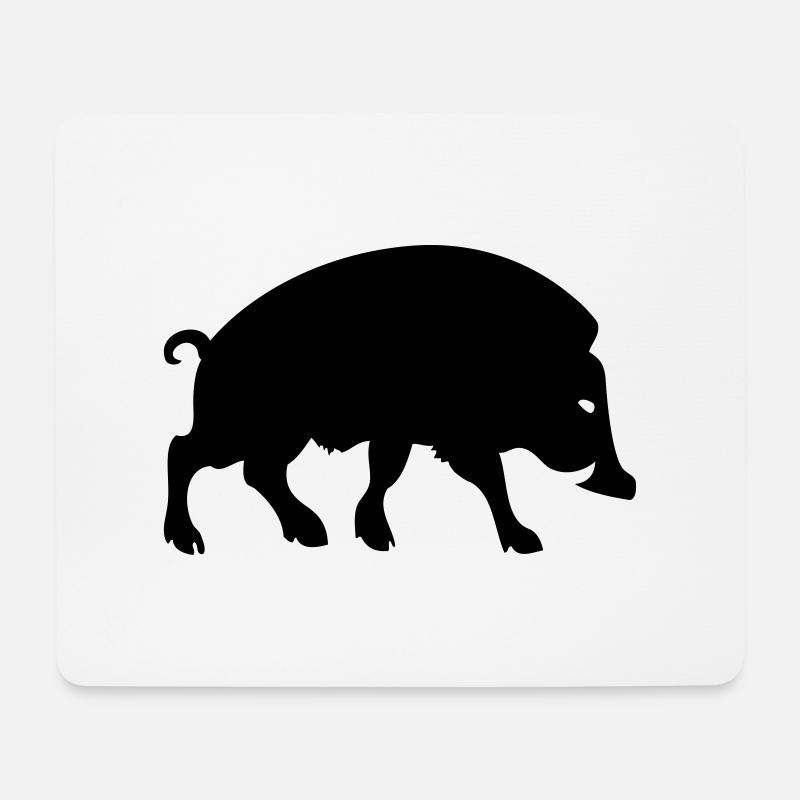 Wildschwein Arverne keltisches gallisches Symbol - Mousepad (Querformat) - Weiß