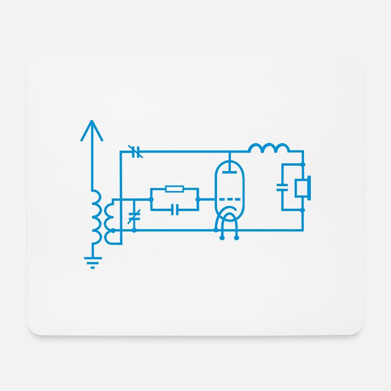 roehrenradio - Mousepad (Querformat) - Weiß