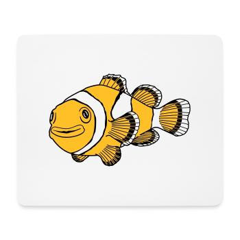 Clownfisch - Mousepad (Querformat) - Weiß - Vorne