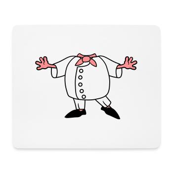 chef cuisinier tablier de corps cuisine restaurant surtout - Tapis de souris (format paysage) - blanc - Devant
