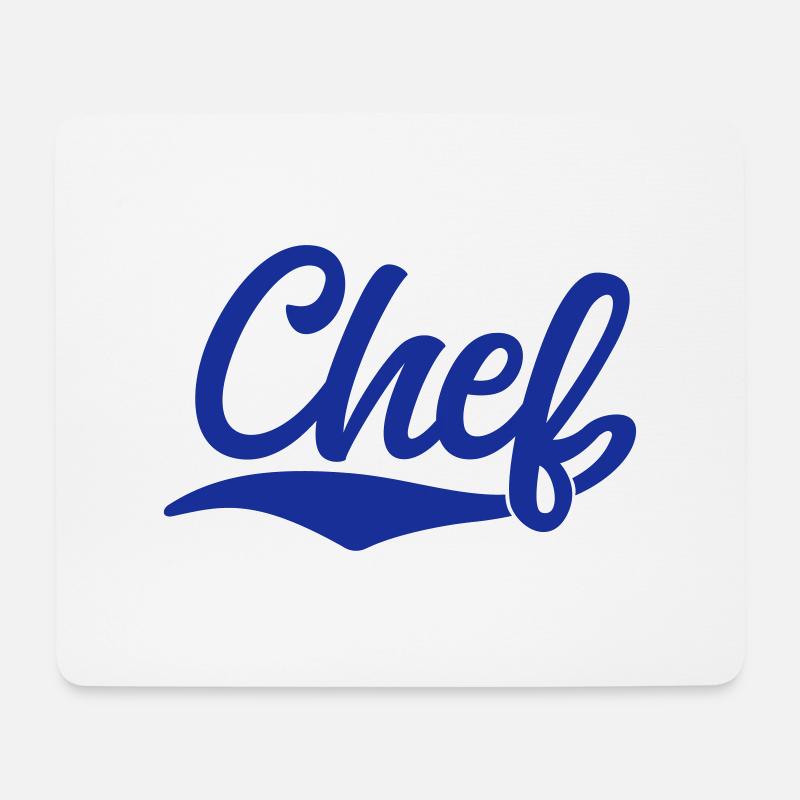 Chef - Mousepad (Querformat) - Weiß
