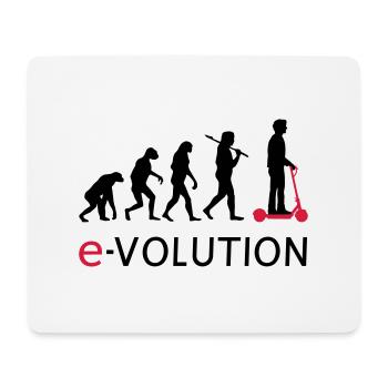 Evolution ElectroScooter eScooter ERoller - Mousepad (Querformat) - Weiß - Vorne