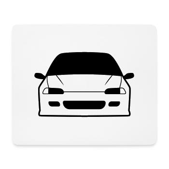 JDM Car eyes EG6 | T-shirts JDM - Mouse Pad (horizontal) - white - Front