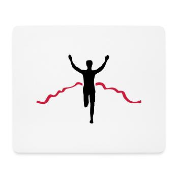 Jogger Ziel - Mousepad (Querformat) - Weiß - Vorne