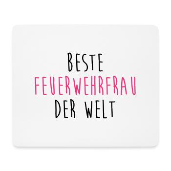 Feuerwehrmann Feuerwehrfrau Feuer Feuerwehr - Mousepad (Querformat) - Weiß - Vorne