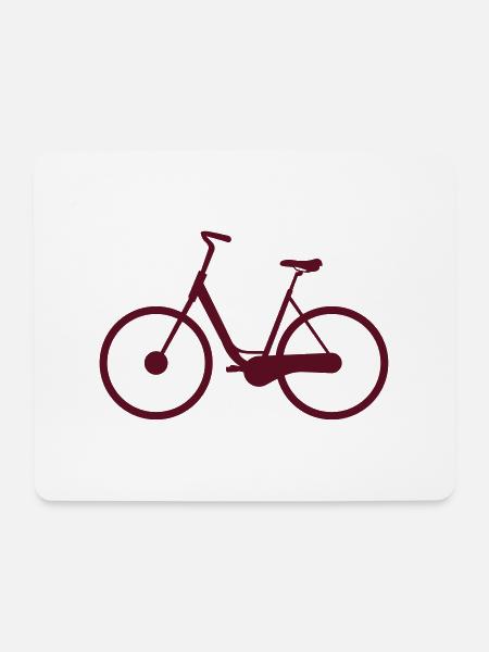 fahrrad - Mousepad (Querformat) - Weiß