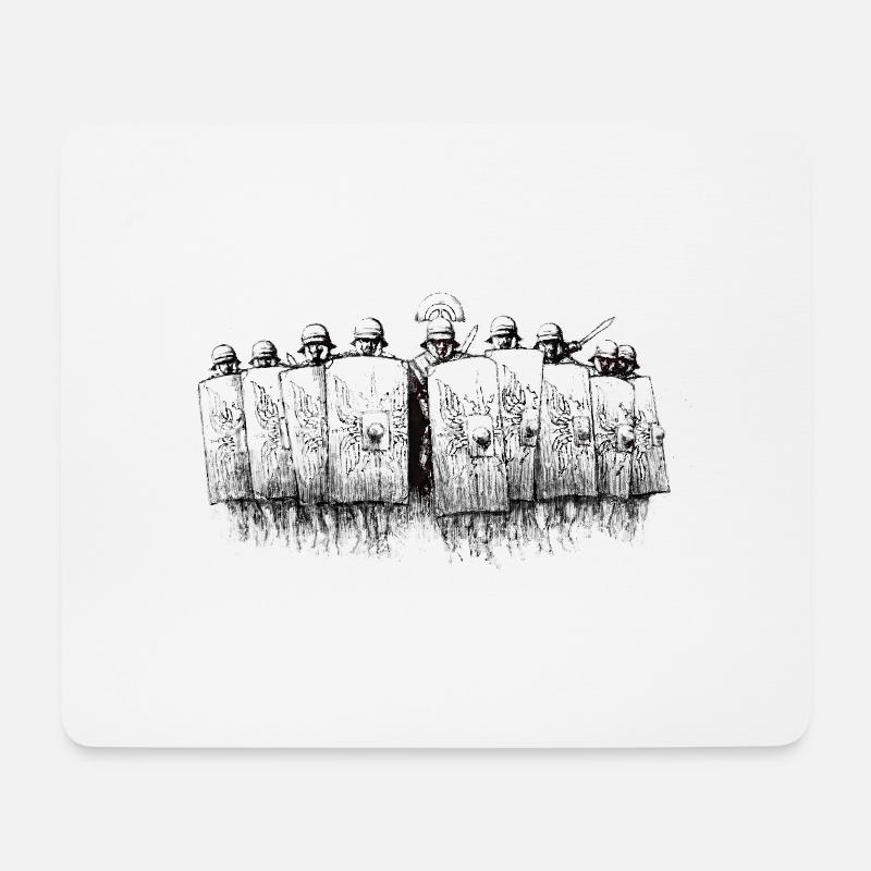 Legion (schwarz und weiß) - Mousepad (Querformat) - Weiß