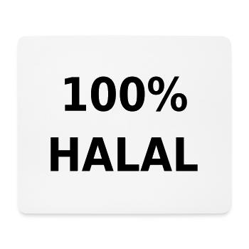 100% Halal - Mouse Pad (horizontal) - white - Front