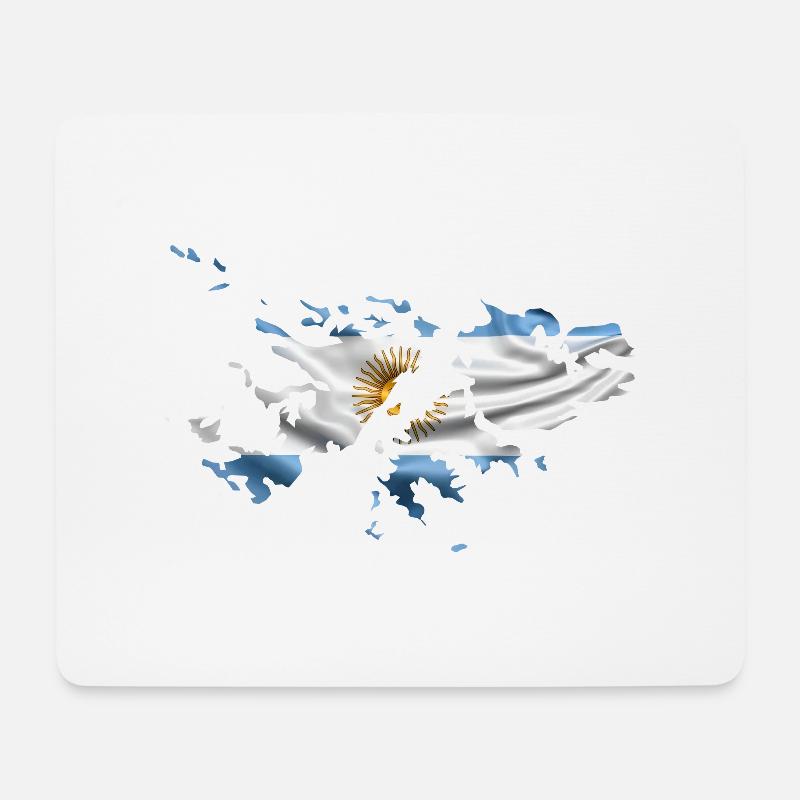 Argentinische Falklandinseln - Mousepad (Querformat) - Weiß