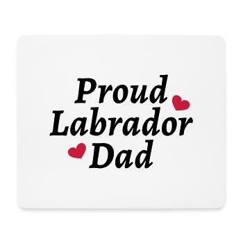 Proud Labrador Dad - Mousepad (Querformat) - Weiß - Vorne