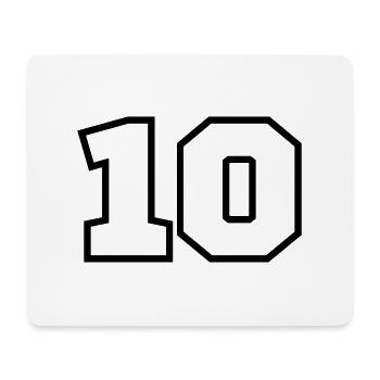 10 - Mousepad (Querformat) - Weiß - Vorne