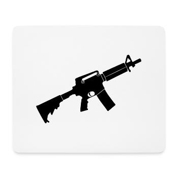 M4 - Mousepad (Querformat) - Weiß - Vorne