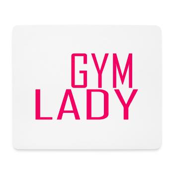Gym Lady - Mousepad (Querformat) - Weiß - Vorne