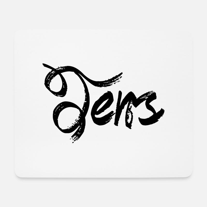 Jens - Tapis de souris (format paysage) - blanc