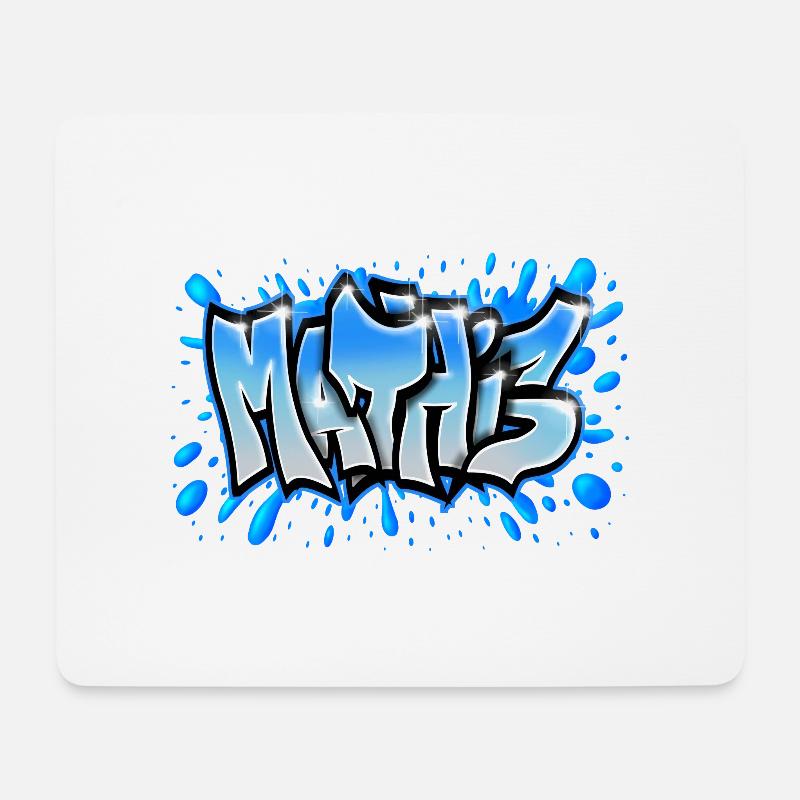 Mathis - Tapis de souris (format paysage) - blanc