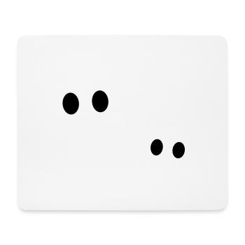 Augen - Mousepad (Querformat) - Weiß - Vorne