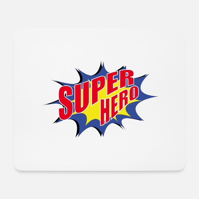 Superhero - Mouse Pad (horizontal) - white